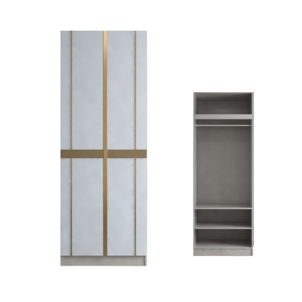 ชุดห้องนอน + ที่นอนสปริง 6 ฟุต WISDOM DESIGN FURNITURE รุ่น RACHEL80 สีขาว/ครีม